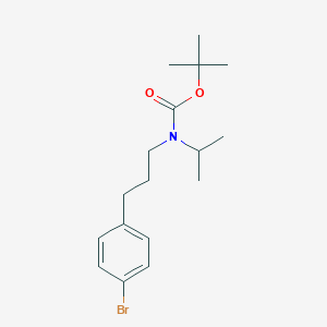 molecular formula C17H26BrNO2 B8162227 tert-Butyl (3-(4-bromophenyl)propyl)(isopropyl)carbamate 
