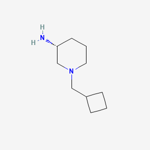 molecular formula C10H20N2 B8162246 (R)-1-(cyclobutylmethyl)piperidin-3-amine 