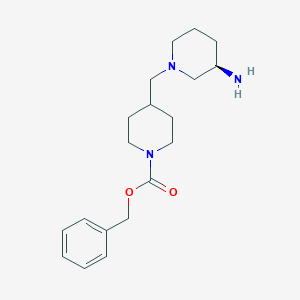 (R)-benzyl 4-((3-aminopiperidin-1-yl)methyl)piperidine-1-carboxylate