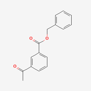 molecular formula C16H14O3 B8162263 Benzyl 3-acetylbenzoate 