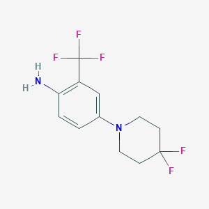 4-(4,4-Difluoropiperidin-1-yl)-2-(trifluoromethyl)aniline