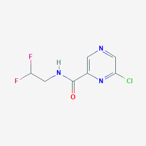 molecular formula C7H6ClF2N3O B8162329 6-Chloro-pyrazine-2-carboxylic acid (2,2-difluoro-ethyl)-amide 