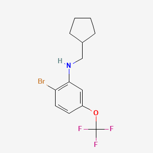 (2-Bromo-5-trifluoromethoxyphenyl)-cyclopentylmethylamine