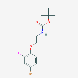 tert-Butyl (2-(4-bromo-2-iodophenoxy)ethyl)carbamate