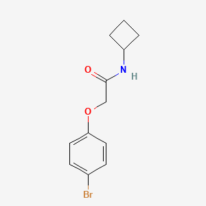 molecular formula C12H14BrNO2 B8162567 2-(4-Bromophenoxy)-N-cyclobutylacetamide 
