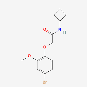 2-(4-Bromo-2-methoxyphenoxy)-N-cyclobutylacetamide