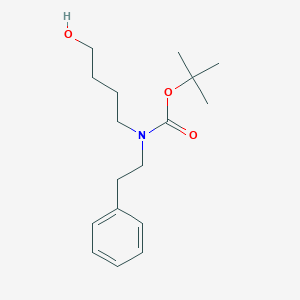 molecular formula C17H27NO3 B8162593 tert-Butyl (4-hydroxybutyl)(phenethyl)carbamate 