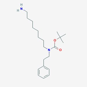 molecular formula C21H36N2O2 B8162601 tert-Butyl (8-aminooctyl)(phenethyl)carbamate 