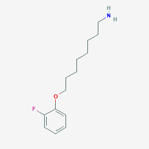 molecular formula C14H22FNO B8162621 8-(2-Fluorophenoxy)octan-1-amine 