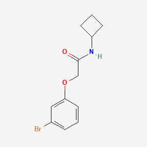 molecular formula C12H14BrNO2 B8162669 2-(3-Bromophenoxy)-N-cyclobutylacetamide 
