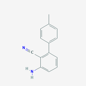 molecular formula C14H12N2 B8162723 3-Amino-4'-methyl-[1,1'-biphenyl]-2-carbonitrile 