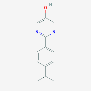 molecular formula C13H14N2O B8162785 2-(4-Isopropylphenyl)-pyrimidin-5-ol 