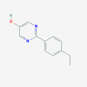 molecular formula C12H12N2O B8162792 2-(4-Ethylphenyl)-pyrimidin-5-ol 