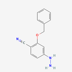 2-(Benzyloxy)-4-hydrazinylbenzonitrile