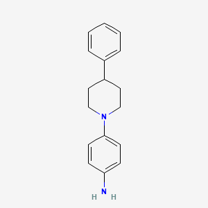 molecular formula C17H20N2 B8162874 4-(4-Phenylpiperidin-1-yl)aniline 