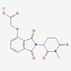 molecular formula C16H14N2O7 B8162980 2-((2-(1-Methyl-2,6-dioxopiperidin-3-yl)-1,3-dioxoisoindolin-4-yl)oxy)acetic acid 