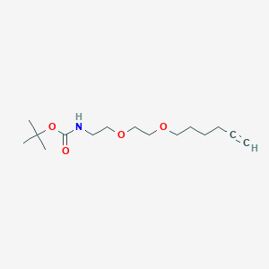 molecular formula C15H27NO4 B8163009 tert-Butyl (2-(2-(hex-5-yn-1-yloxy)ethoxy)ethyl)carbamate 
