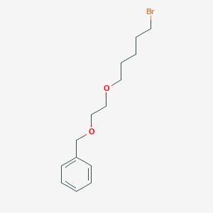 molecular formula C14H21BrO2 B8163018 ((2-((5-Bromopentyl)oxy)ethoxy)methyl)benzene 