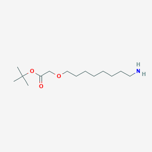 molecular formula C14H29NO3 B8163021 tert-Butyl 2-(8-aminooctoxy)acetate 