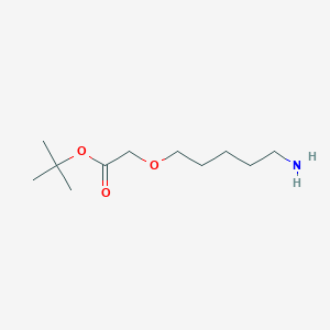 molecular formula C11H23NO3 B8163037 tert-Butyl 2-((5-aminopentyl)oxy)acetate 