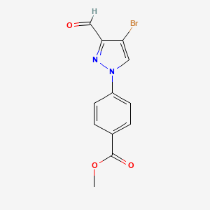 Methyl 4-(4-bromo-3-formyl-1H-pyrazol-1-yl)benzoate
