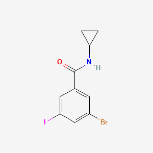3-Bromo-N-cyclopropyl-5-iodobenzamide