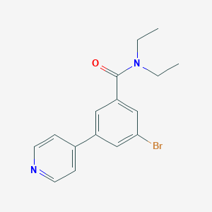 3-Bromo-N,N-diethyl-5-(pyridin-4-yl)benzamide