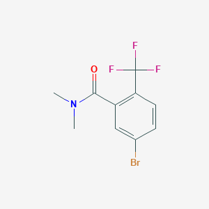 molecular formula C10H9BrF3NO B8163193 5-Bromo-N,N-dimethyl-2-(trifluoromethyl)benzamide 