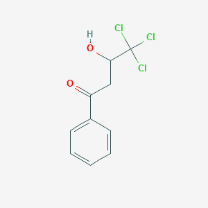 molecular formula C10H9Cl3O2 B081632 4,4,4-Trichloro-3-hydroxy-1-phenylbutan-1-one CAS No. 13505-41-4