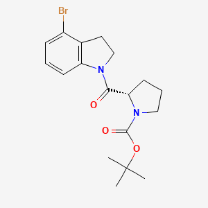 tert-Butyl (S)-2-(4-bromoindoline-1-carbonyl)pyrrolidine-1-carboxylate