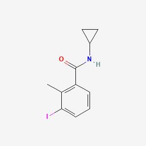 molecular formula C11H12INO B8163328 N-cyclopropyl-3-iodo-2-methylbenzamide 