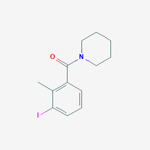 molecular formula C13H16INO B8163364 (3-Iodo-2-methylphenyl)(piperidin-1-yl)methanone 