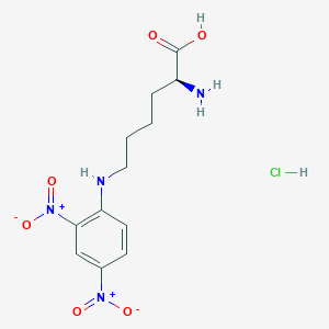 molecular formula C12H16ClN4O6- B081634 Nε-(2,4-二硝基苯基)-L-赖氨酸盐酸盐 CAS No. 14401-10-6