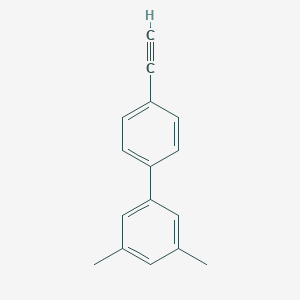 molecular formula C16H14 B8163589 4'-Ethynyl-3,5-dimethyl-1,1'-biphenyl 