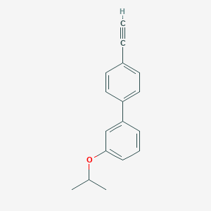 molecular formula C17H16O B8163597 4'-Ethynyl-3-isopropoxy-1,1'-biphenyl 