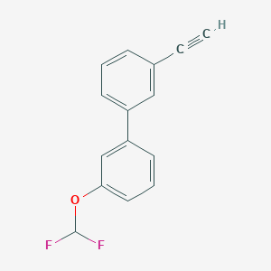 molecular formula C15H10F2O B8163612 3-(Difluoromethoxy)-3'-ethynyl-1,1'-biphenyl 