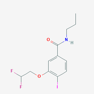 3-(2,2-Difluoroethoxy)-4-iodo-N-propylbenzamide