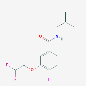 3-(2,2-Difluoroethoxy)-4-iodo-N-isobutylbenzamide