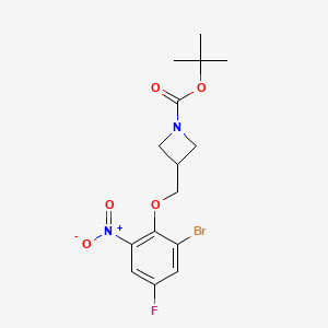 tert-Butyl 3-((2-Bromo-4-fluoro-6-nitrophenoxy)methyl)azetidine-1-carboxylate