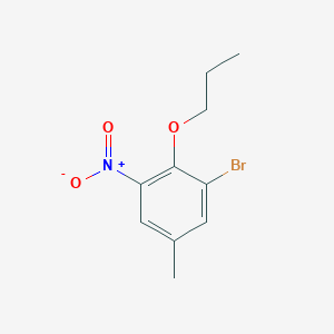 1-Bromo-5-methyl-3-nitro-2-propoxybenzene