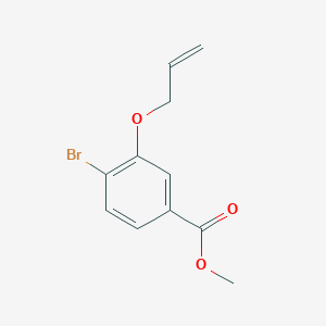 molecular formula C11H11BrO3 B8163827 Methyl 3-(allyloxy)-4-bromobenzoate 