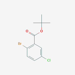 molecular formula C11H12BrClO2 B8163847 Tert-butyl 2-bromo-5-chlorobenzoate 