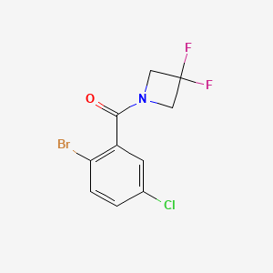 (2-Bromo-5-chlorophenyl)(3,3-difluoroazetidin-1-yl)methanone