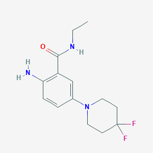 2-Amino-5-(4,4-difluoropiperidin-1-yl)-N-ethylbenzamide