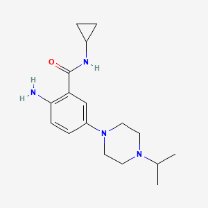 2-Amino-N-cyclopropyl-5-(4-isopropylpiperazin-1-yl)benzamide