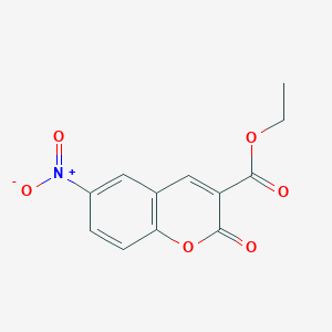 molecular formula C12H9NO6 B081639 Ethyl 6-nitro-2-oxochromene-3-carboxylate CAS No. 13373-28-9