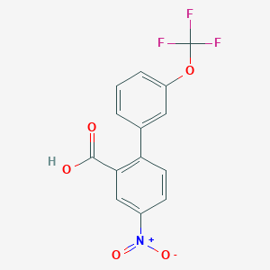 4-Nitro-3'-(trifluoromethoxy)biphenyl-2-carboxylic acid