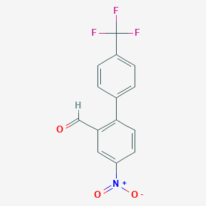 4-Nitro-4'-(trifluoromethyl)-[1,1'-biphenyl]-2-carbaldehyde