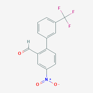 4-Nitro-3'-(trifluoromethyl)-[1,1'-biphenyl]-2-carbaldehyde