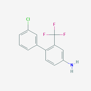 B8164009 3'-Chloro-2-(trifluoromethyl)-[1,1'-biphenyl]-4-amine CAS No. 853299-10-2